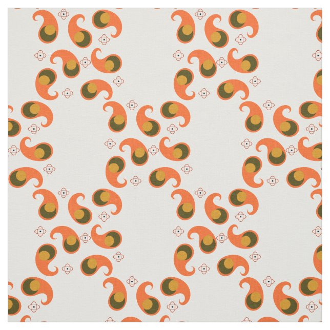 Retro Paisley tyg (Provkarta)