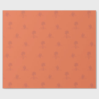 Retro Palm Springs Cactus in Earthy Colours  Presentpapper