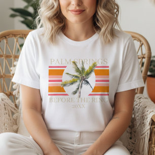 Retro Palm Springs Inför Bröllopet Möhippa T Shirt