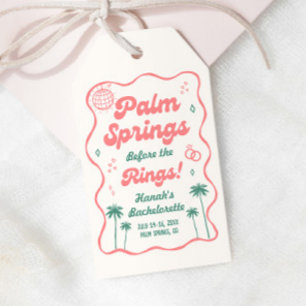 Retro Palm Springs Möhippa Presentetikett