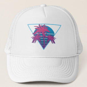 Retro Palmträd Logo Keps