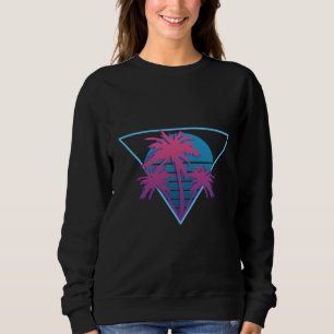 Retro Palmträd Logo T Shirt
