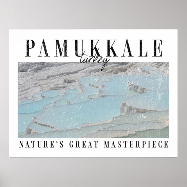Retro Pamukkale Poster (Framsidan)