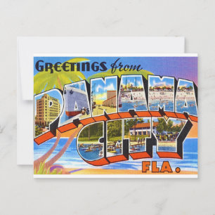 Retro Panama City Florida Vykort