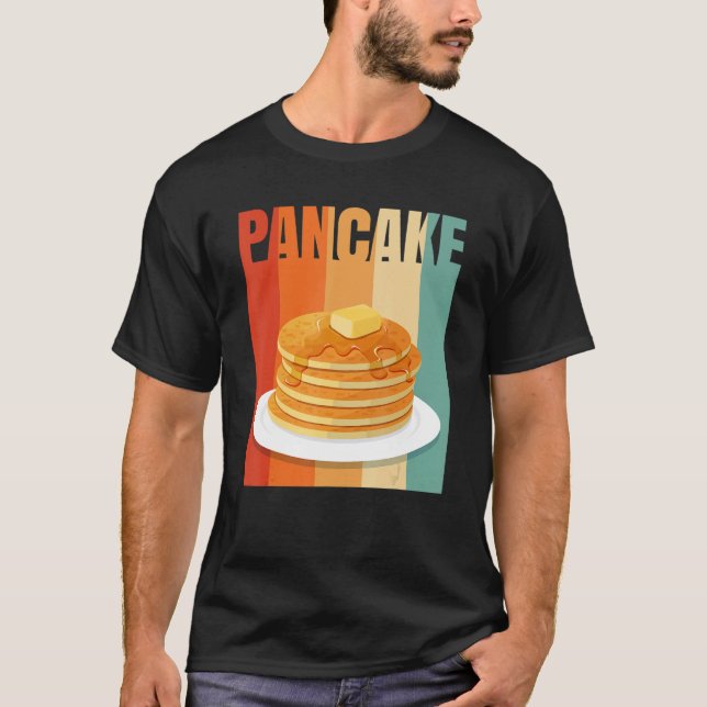 Retro Pancake T Shirt (Framsida)
