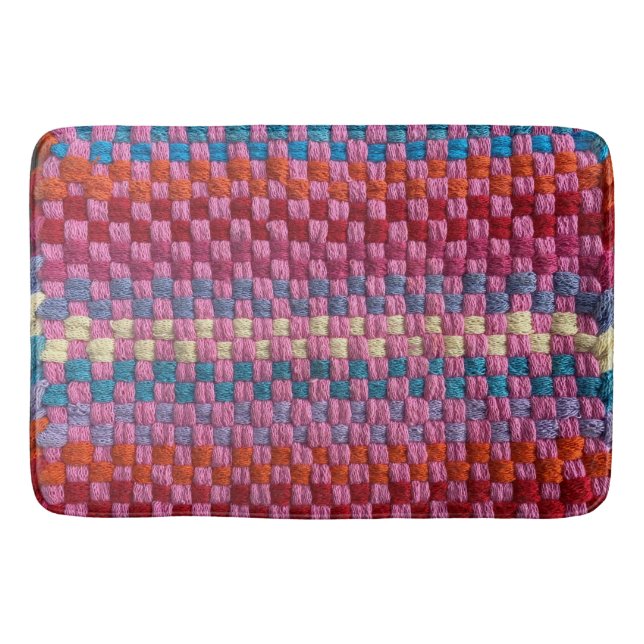 Retro Pannhållardesign Badrumsmattor (Framsidan)