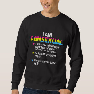 Retro Pansexual Pirat Kärlek All Booty Cute Lgbt P Lång Ärmad Tröja