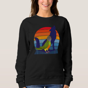 Retro papegoja I ylande varg I skrikande senegalpa T Shirt
