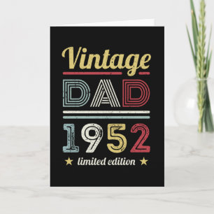 Retro Pappa 1952 70-årspresent Män Retro Kort
