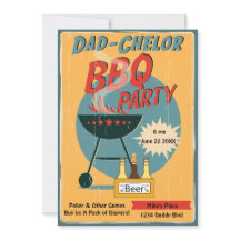 Retro Pappa-Chelor BBQ Party Baby Shower