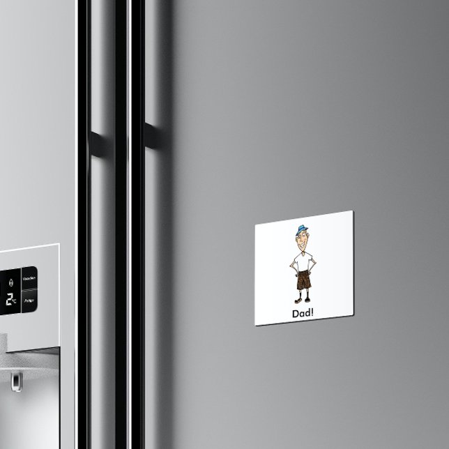 Retro Pappa Fars dag Magnet (Skapare uppladdad)