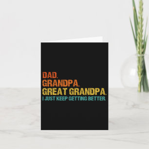 Retro Pappa Grandpa Underbar Grandpa Fars dag Funn Kort