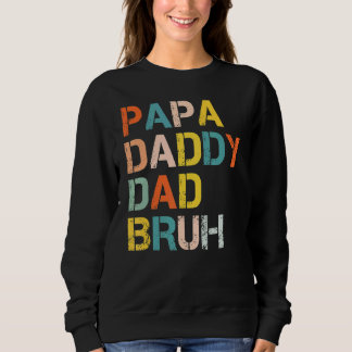 Retro Pappa pappa Pappa Bruh Fars dag T Shirt