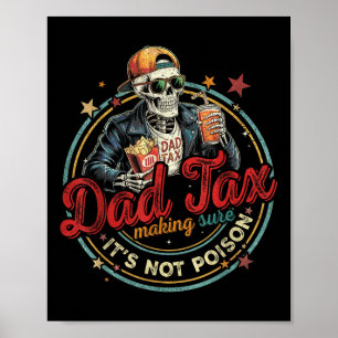 Retro Pappa Skatt Ser Till Att Det Inte Är Gift Ro Poster