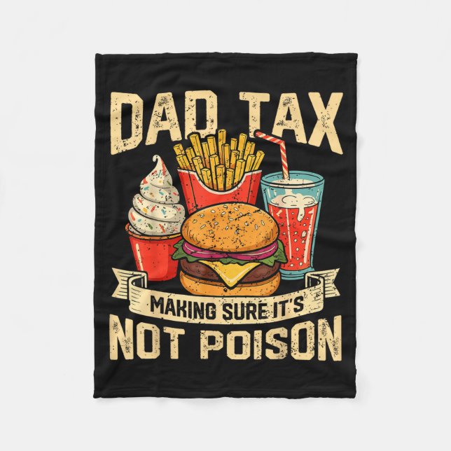 Retro Pappa Skatt Ser Till Att Det Inte Är Ison Ro Fleecefilt (Framsidan)