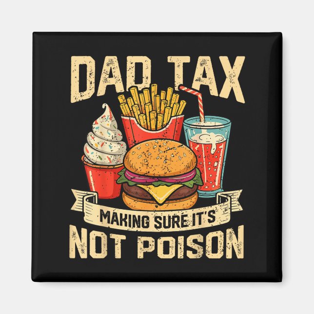 Retro Pappa Skatt Ser Till Att Det Inte Är Ison Ro Magnet (Framsidan)