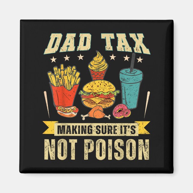 Retro Pappa Skatt Ser Till Att Det Inte Är Ison Ro Magnet (Framsidan)