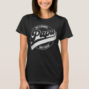 Retro Pappa som en farfar, endast Cooler Pappa Def T Shirt