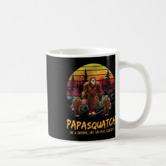 Retro Pappa Squatch som en morfar, Fung Bigfoot Sa Kaffemugg
