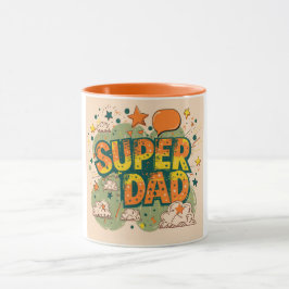 Retro Pappa Starry Cloud Mugg