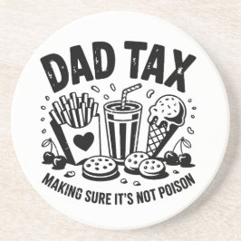 Retro Pappa Tax Distress Snack Art Underlägg