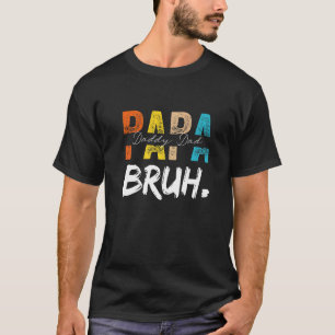 Retro Pappa Transition Pappa Dada pappa Pappa Bruh T Shirt
