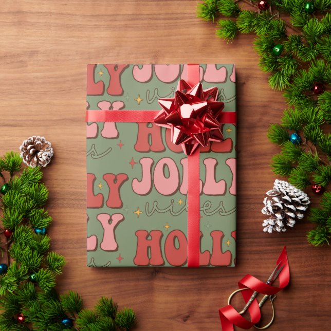 Retro-Papper julinsvällning Presentpapper (Julgåva)