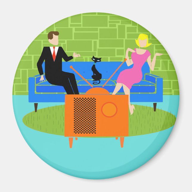 Retro-par med Cat Magnet (Framsidan)