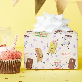 Retro Parading Sacks Låt oss allt Gå till Party Presentpapper