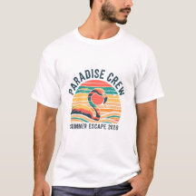 Retro Paradise Crew Sommar Escape 2026 Flamingo