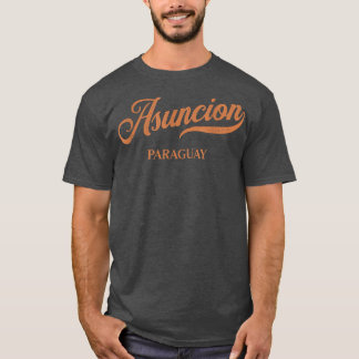 Retro Paraguay CityVintage Asuncion T Shirt