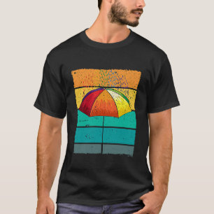 Retro parbrella Confetti för konfetti Fläkt T Shirt