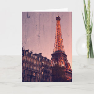 Retro Paris - alltid en bra idé - hälsningkort Kort