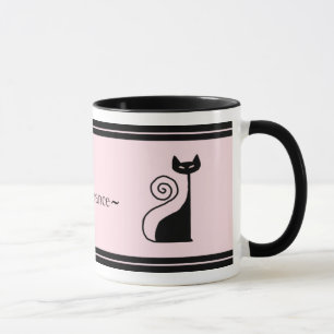Retro Paris chic kattungemugg Mugg