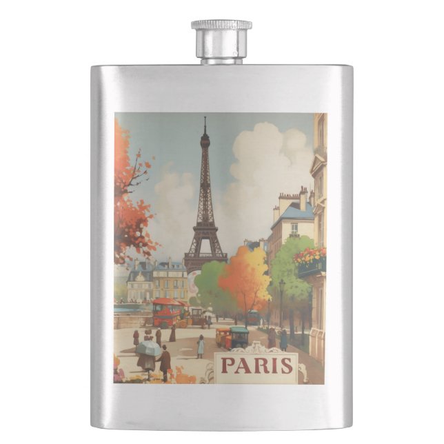 Retro Paris Firande Resmin Souvenir Fickplunta (Framsidan)