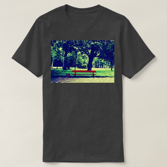 Retro Park Bench T Shirt (Design framsida)