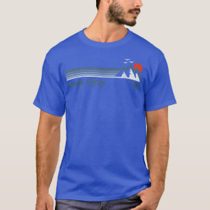 Retro Park City Ski Resort Utah Snowboard Mountain T Shirt