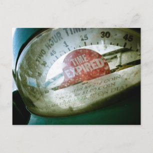 Retro Parking Meter 01 vykort
