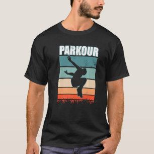 Retro Parkour Sport klättring i Bouldering Parkour T Shirt