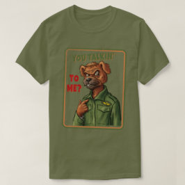 Retro Parody Dog – You Talkin’ to Me? T Shirt