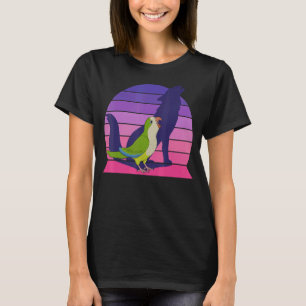 Retro Parrot I Howling Varg I Screaming Grönt Munk T Shirt