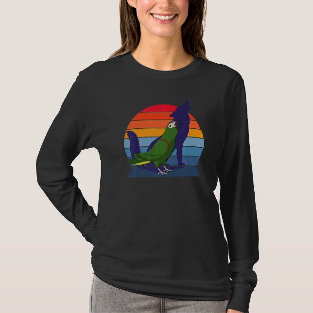 Retro Parrot I Howling Varg I Screaming Hahns Mac T Shirt (Framsida)