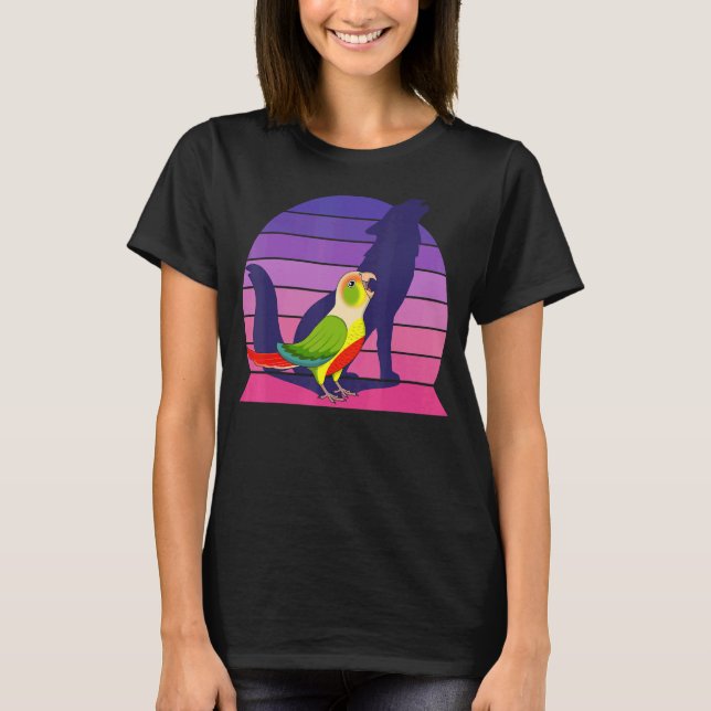 Retro Parrot I Howling Varg I Screaming Pineapple T Shirt (Framsida)