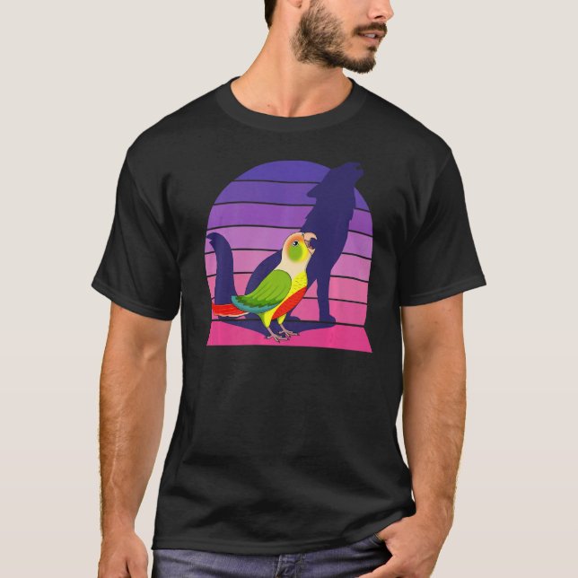 Retro Parrot I Howling Varg I Screaming Pineapple T Shirt (Framsida)