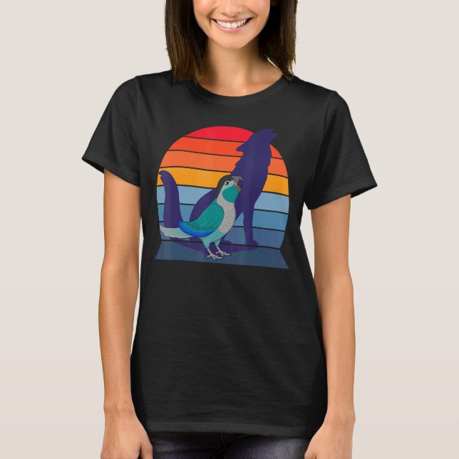 Retro Parrot I Howling Varg I Screaming Turcos T Shirt (Framsida)