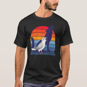 Retro Parrot I Howling Varg I Screaming White Budg T Shirt