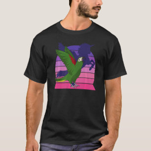 Retro Parrot I Winged Unicorn I Hahns Macaw 1 T Shirt