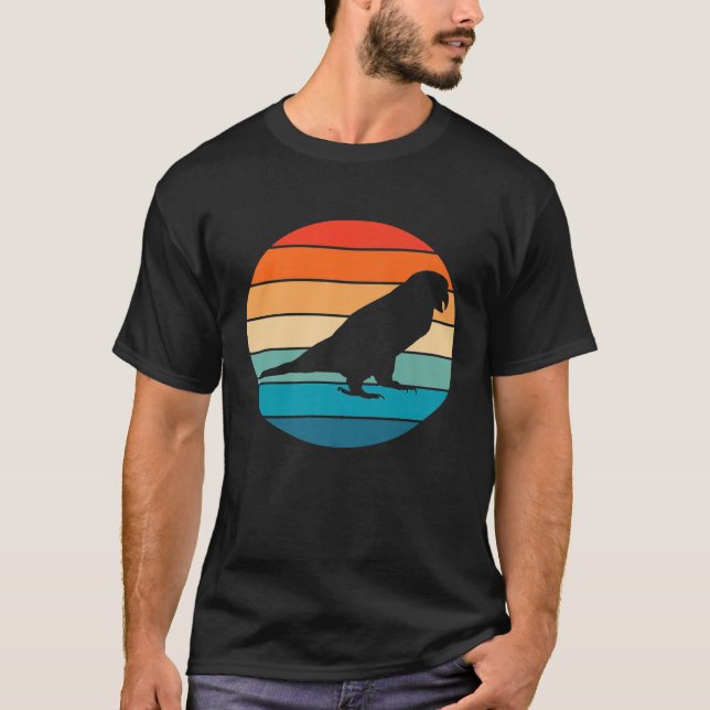 Retro Parrot T Shirt (Framsida)