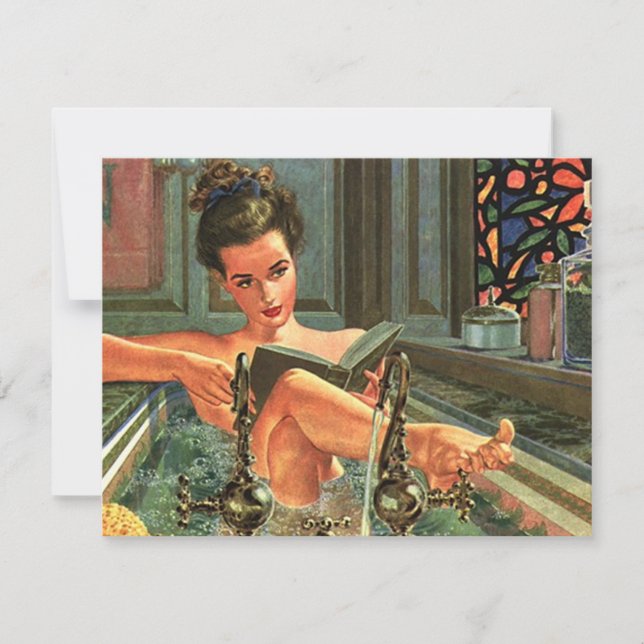 Retro party för inbjudan för Spareträttavkoppling (Framsida)