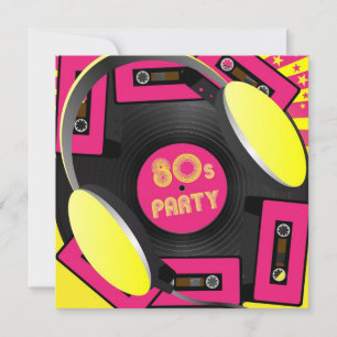 Retro Party Inbjudningar